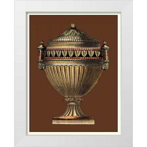 Vision Studio 19x24 White Modern Wood Framed Museum Art Print Titled - Imperial Urns II