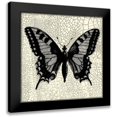 thumbnail image 1 of Vision Studio 20x20 Black Modern Framed Museum Art Print Titled - Classical Butterfly I, 1 of 5