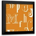 thumbnail image 1 of Vision Studio 20x20 Black Modern Framed Museum Art Print Titled - Fun With Letters II, 1 of 5