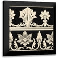 thumbnail image 1 of Vision Studio 20x20 Black Modern Framed Museum Art Print Titled - Ornamental Tile Motif II, 1 of 5