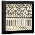 thumbnail image 1 of Vision Studio 20x20 Black Modern Framed Museum Art Print Titled - Ornamental Tile Motif V, 1 of 5