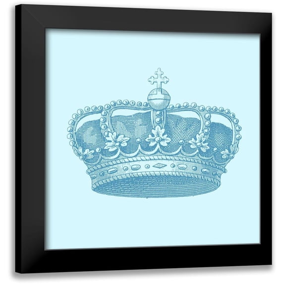 Vision Studio 20x20 Black Modern Framed Museum Art Print Titled - Prince Crown II