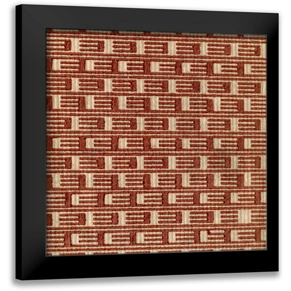 Vision Studio 20x20 Black Modern Framed Museum Art Print Titled - Vintage Patternbook IV