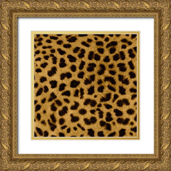 Vision Studio 20x20 Gold Ornate Wood Framed with Double Matting Museum Art Print Titled - Animal Instinct I