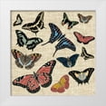 thumbnail image 1 of Vision Studio 20x20 White Modern Wood Framed Museum Art Print Titled - Butterflies and Linen I, 1 of 4