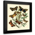 thumbnail image 1 of Vision Studio 20x22 Black Modern Framed Museum Art Print Titled - Butterfly Gathering III, 1 of 5