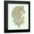 thumbnail image 1 of Vision Studio 20x24 Black Modern Framed Museum Art Print Titled - Celadon Floral Motif II, 1 of 5