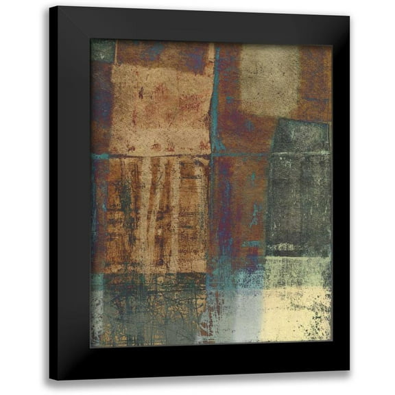 Vision Studio 20x24 Black Modern Framed Museum Art Print Titled - Jade Earth II