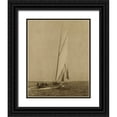 thumbnail image 1 of Vision Studio 20x24 Black Ornate Wood Framed with Double Matting Museum Art Print Titled - Racing Yachts I, 1 of 4