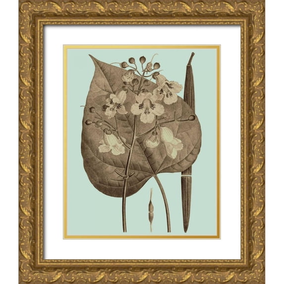 Vision Studio 20x24 Gold Ornate Wood Framed with Double Matting Museum Art Print Titled - Flowering Trees II