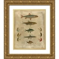 thumbnail image 1 of Vision Studio 20x24 Gold Ornate Wood Framed with Double Matting Museum Art Print Titled - Pisces Composition I, 1 of 4
