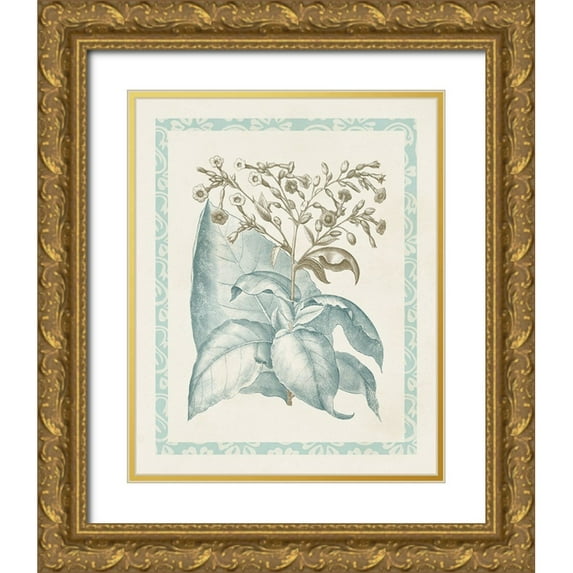 Vision Studio 20x24 Gold Ornate Wood Framed with Double Matting Museum Art Print Titled - Willow Blue Besler I