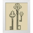 thumbnail image 1 of Vision Studio 20x24 White Modern Wood Framed Museum Art Print Titled - Antique Keys II, 1 of 4