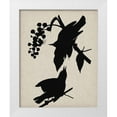 thumbnail image 1 of Vision Studio 20x24 White Modern Wood Framed Museum Art Print Titled - Audubon Silhouette III, 1 of 4