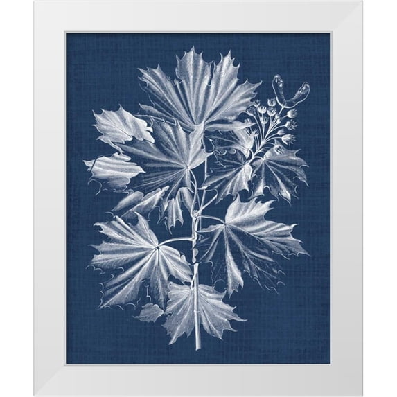 Vision Studio 20x24 White Modern Wood Framed Museum Art Print Titled - Foliage Chintz V