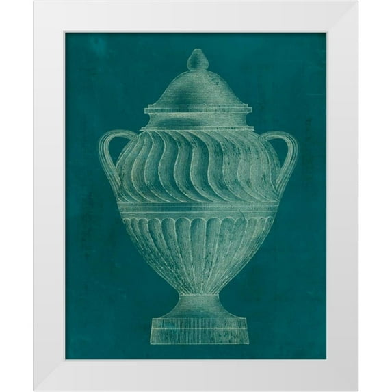 Vision Studio 20x24 White Modern Wood Framed Museum Art Print Titled - Modern Classic Urn II