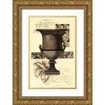 thumbnail image 1 of Vision Studio 22x32 Gold Ornate Wood Framed with Double Matting Museum Art Print Titled - Transitional Sepia Urn I, 1 of 4