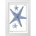 thumbnail image 1 of Vision Studio 22x32 White Modern Wood Framed Museum Art Print Titled - Blue Sea Stars III, 1 of 4