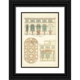 thumbnail image 1 of Vision Studio 23x32 Black Ornate Wood Framed with Double Matting Museum Art Print Titled - Architects Plan III, 1 of 4