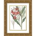 thumbnail image 1 of Vision Studio 23x32 Gold Ornate Wood Framed with Double Matting Museum Art Print Titled - Antique Floral Plate III, 1 of 4