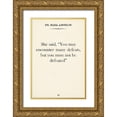 thumbnail image 1 of Vision Studio  23x32 Gold Ornate Wood Framed with Double Matting Museum Art Print Titled - Notable Quotes III, 1 of 4