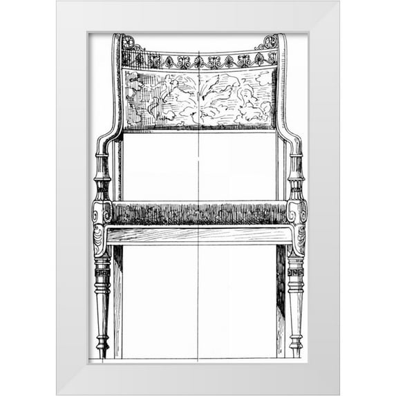 Vision Studio 23x32 White Modern Wood Framed Museum Art Print Titled - Custom Furniture Blueprint IV