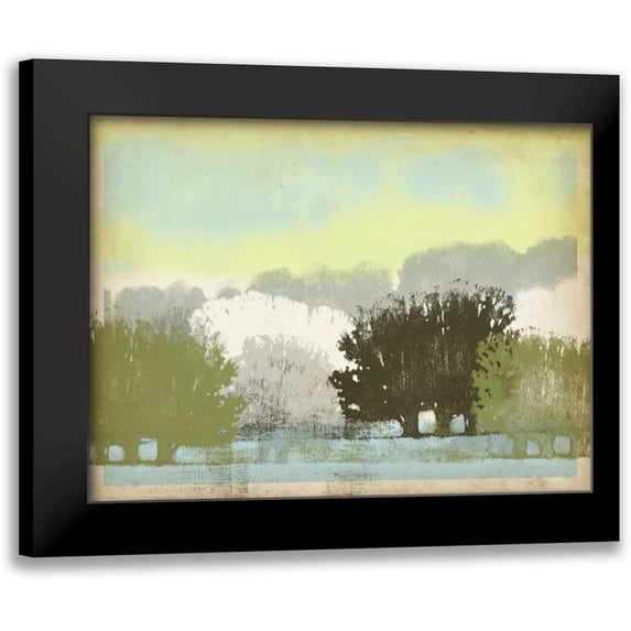 Vision Studio 24x19 Black Modern Framed Museum Art Print Titled - Serene Park II