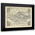 thumbnail image 1 of Vision Studio 24x19 Black Modern Framed Museum Art Print Titled - Vintage Maps II, 1 of 5