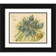 thumbnail image 1 of Vision Studio 24x20 Black Ornate Wood Framed with Double Matting Museum Art Print Titled - Blue Lotus Flower II, 1 of 4