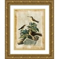 thumbnail image 1 of Vision Studio 25x32 Gold Ornate Wood Framed with Double Matting Museum Art Print Titled - Antiquarian Birds IV, 1 of 4