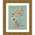 thumbnail image 1 of Vision Studio 25x32 Gold Ornate Wood Framed with Double Matting Museum Art Print Titled - Chambray Chintz I, 1 of 4
