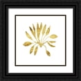 thumbnail image 1 of Vision Studio 26x26 Black Ornate Wood Framed with Double Matting Museum Art Print Titled - Gilded Silhouette IV, 1 of 4