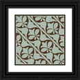 thumbnail image 1 of Vision Studio 26x26 Black Ornate Wood Framed with Double Matting Museum Art Print Titled - Spa and Sepia Tile V, 1 of 4