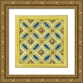 thumbnail image 1 of Vision Studio 26x26 Gold Ornate Wood Framed with Double Matting Museum Art Print Titled - Florentine Tile III, 1 of 4