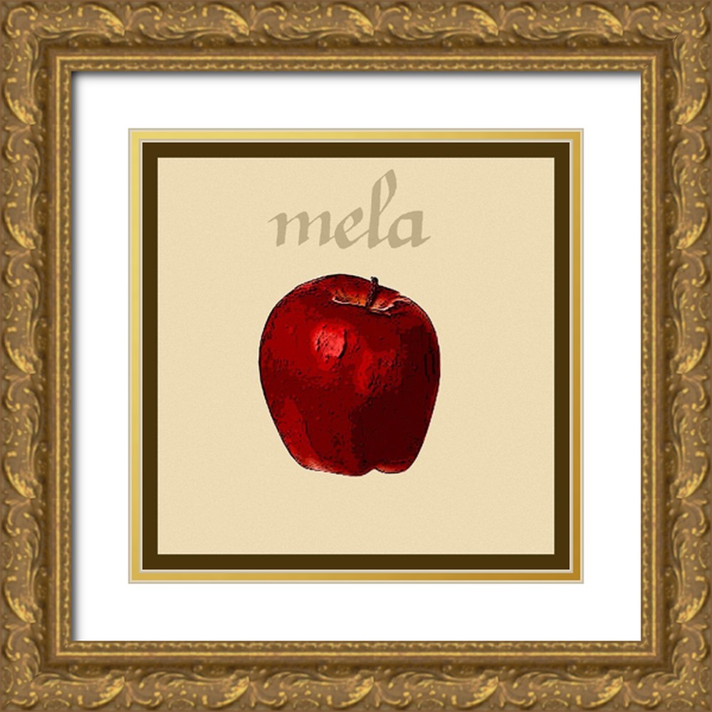 Vision Studio 26x26 Gold Ornate Wood Framed with Double Matting Museum Art Print Titled - Italian Fruit VIII - image 1 of 4