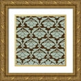 thumbnail image 1 of Vision Studio 26x26 Gold Ornate Wood Framed with Double Matting Museum Art Print Titled - Spa and Sepia Tile IV, 1 of 4