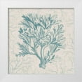 thumbnail image 1 of Vision Studio 26x26 White Modern Wood Framed Museum Art Print Titled - Coral Motif I, 1 of 4