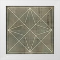thumbnail image 1 of Vision Studio 26x26 White Modern Wood Framed Museum Art Print Titled - Geometric Blueprint I, 1 of 4