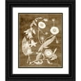 thumbnail image 1 of Vision Studio 26x32 Black Ornate Wood Framed with Double Matting Museum Art Print Titled - Botanical in Taupe III, 1 of 4