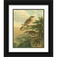 thumbnail image 1 of Vision Studio 26x32 Black Ornate Wood Framed with Double Matting Museum Art Print Titled - Small Woodland Birds I, 1 of 4
