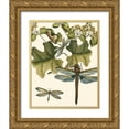 thumbnail image 1 of Vision Studio 26x32 Gold Ornate Wood Framed with Double Matting Museum Art Print Titled - Dragonfly Medley II, 1 of 4