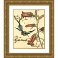 thumbnail image 1 of Vision Studio 26x32 Gold Ornate Wood Framed with Double Matting Museum Art Print Titled - Small Hummingbird Reverie I, 1 of 4
