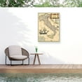 thumbnail image 1 of Vision Studio 'Italy Map' Outdoor All-Weather Wall Decor, 1 of 3