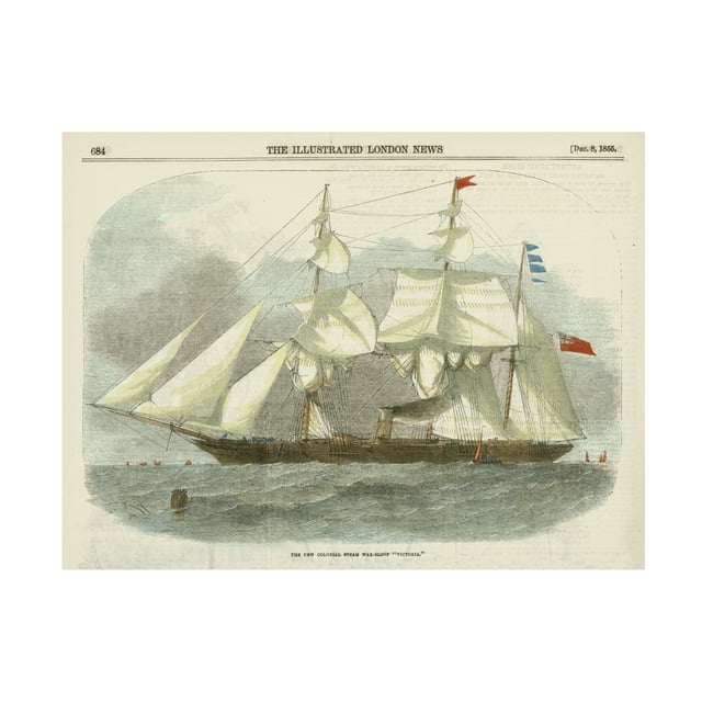 Vision Studio 'Small Antique Clipper Ship III' Canvas Art