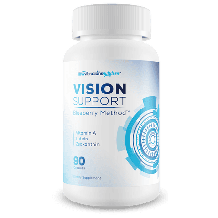 Vision Support Blueberry Method - Our Best Eye Vision Supplement - Lutein Zeaxanthin & Vitamin A Supplement For Eyes - Healthy Eyes Vitamins Lutein And Zeaxanthin Berry Trick - Operation Clearview