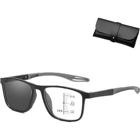 Vision Sync Glasses, Auto Focus Varifocal Glasses, Smart Adaptive Eyewear with UV & Anti Blue Light Protection(gray,2.0X)