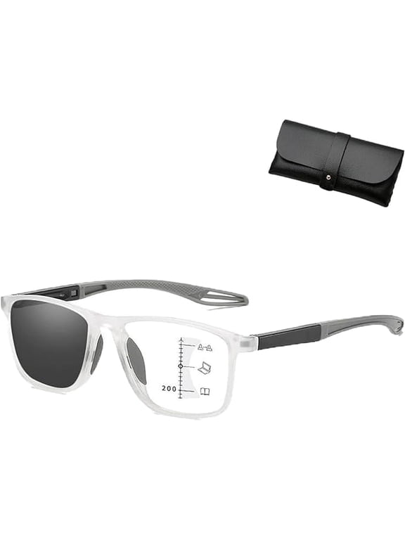 Vision Sync Glasses, Auto Focus Varifocal Glasses, Smart Adaptive Eyewear with UV & Anti Blue Light Protection(gray,2.5X)