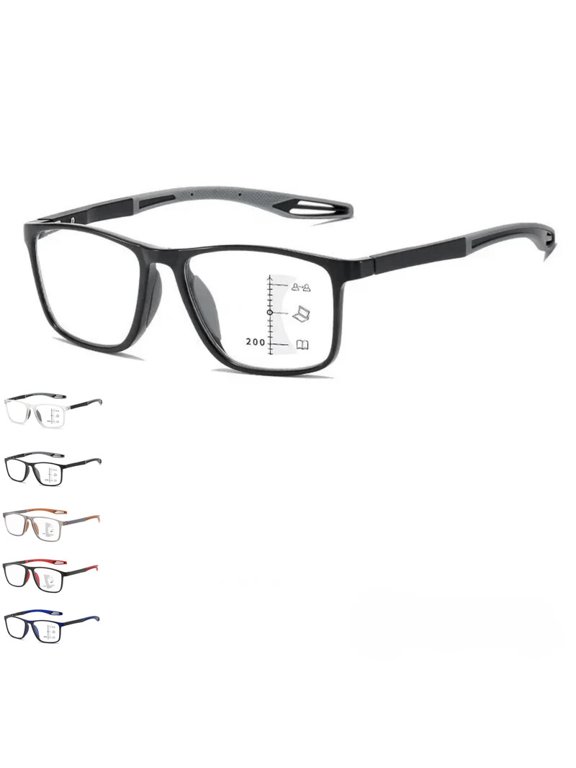 Vision Sync Glasses, Auto Focus Varifocal Glasses for Men Women, UV Blue Light No Line Multifocal Readers