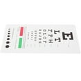 Vision Test Chart Plastic Eye Chart for Wall Eye Charts for Eye Exams