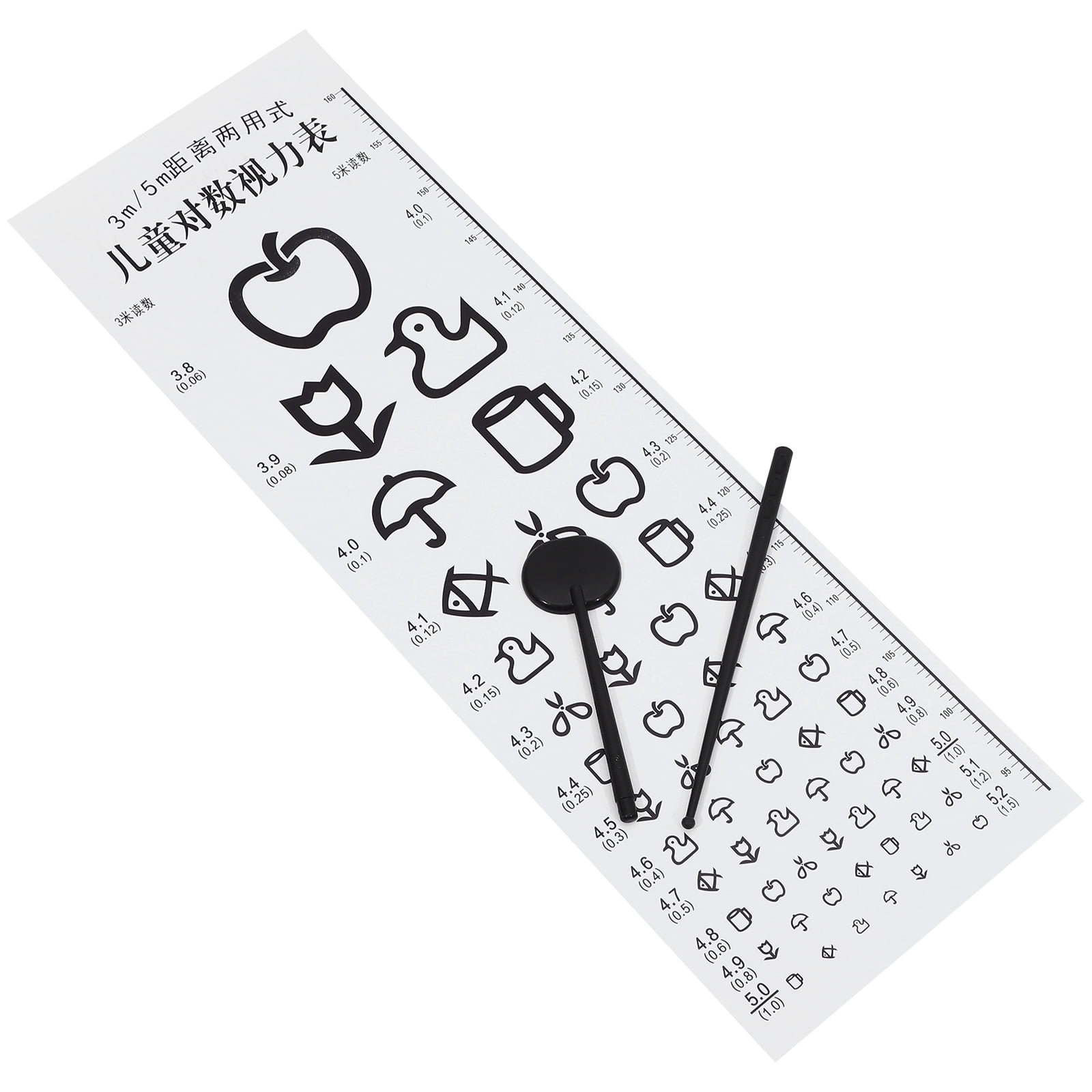 Vision Test Chart Visual Eye Exam Chart Eye Chart for Eye Exam Vision ...